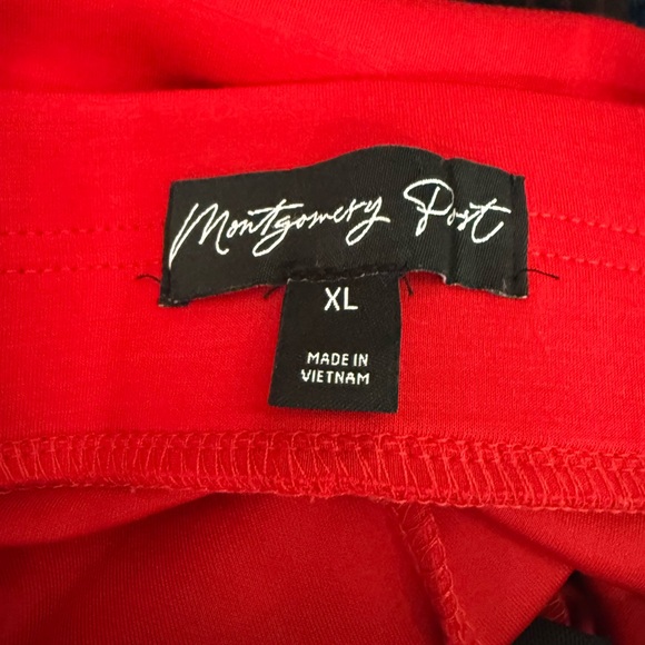 Montgomery Port Vibrant Red Pull On Trousers XL - Picture 11 of 13